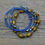 Thumbnail: Blue Stacking Bracelets.  Three Bracelet Set.