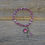 Thumbnail: Pink Mermaid Glass Anklet.  Mermaid Anklet.