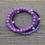 Thumbnail: Purple Stacking Bracelets.  Three Bracelet Set.