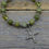 Thumbnail: Goddess Brigid Bracelet.  Saint Brigid Cross. Connemara Marble.  Irish Marble.