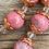 Thumbnail: Pink Marble and Crystal Bead Necklace .