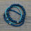 Thumbnail: Teal and Blue Stacking Bracelets.  Three Bracelet Set.