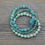 Thumbnail: Aqua Stacking Bracelets.  Three Bracelet Set.