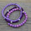 Thumbnail: Purple Stacking Bracelets.  Three Bracelet Set.