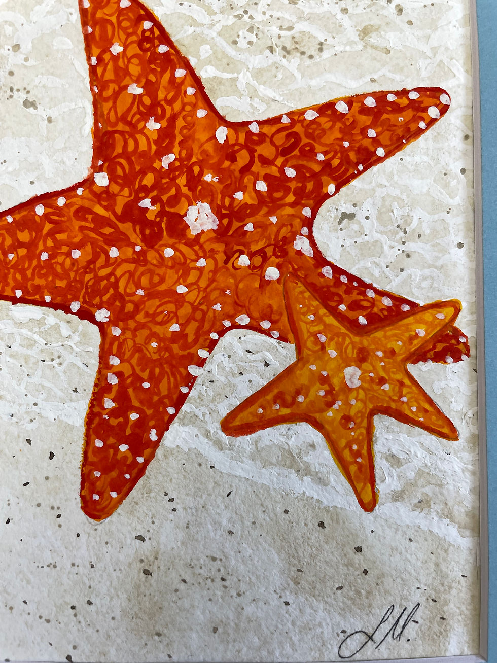 Thumbnail: "Two Starfish". Original Watercolor Painting.