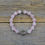 Thumbnail: Rose Quartz Bracelet With Flower Medallion Charm.