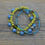 Thumbnail: Lime Green and Blue Stacking Bracelets.  Three Bracelet Set.