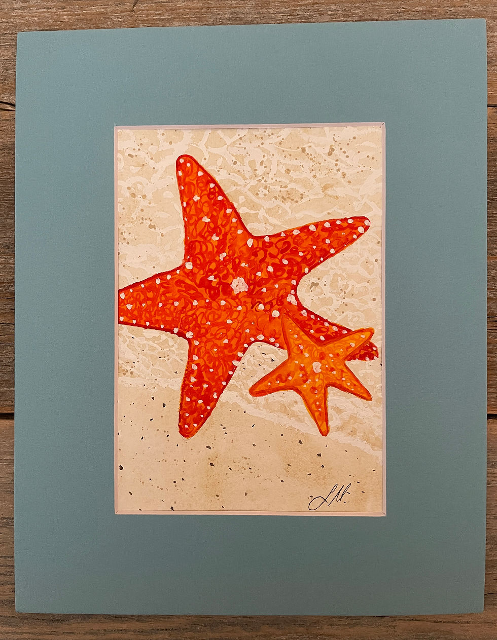 Thumbnail: "Two Starfish". Original Watercolor Painting.