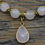 Thumbnail: Victorian Teardrop Rose Quartz Charm Bracelet.