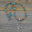 Thumbnail: Aqua and Orange Cimaruta Necklace.