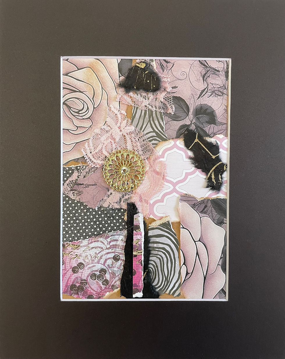 Thumbnail: Pink Roses and Lace"  Original Art