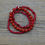 Thumbnail: Red Stacking Bracelets.  Three Bracelet Set.