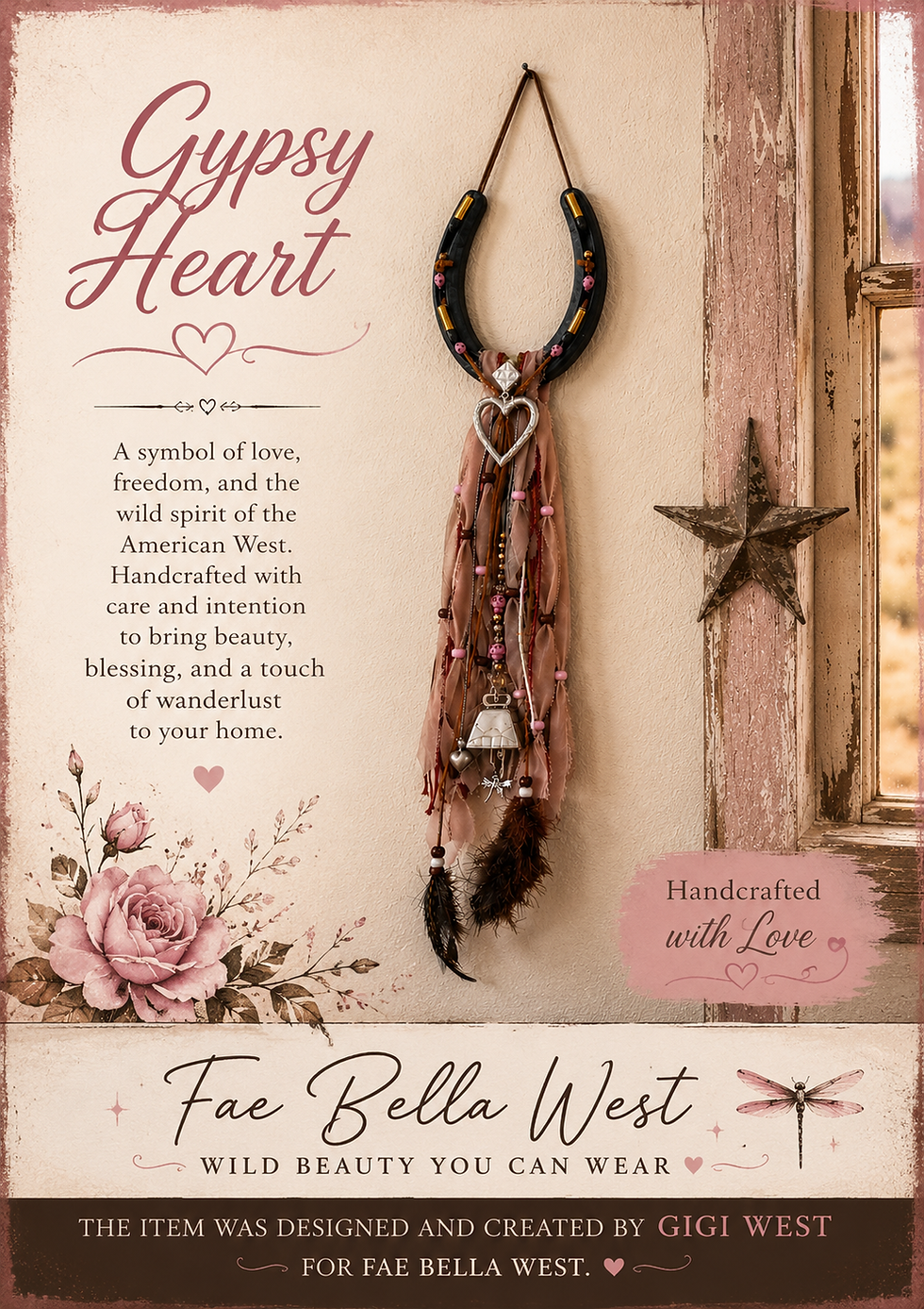 Thumbnail: Texas Dream Catcher Horseshoe Fae Bella West