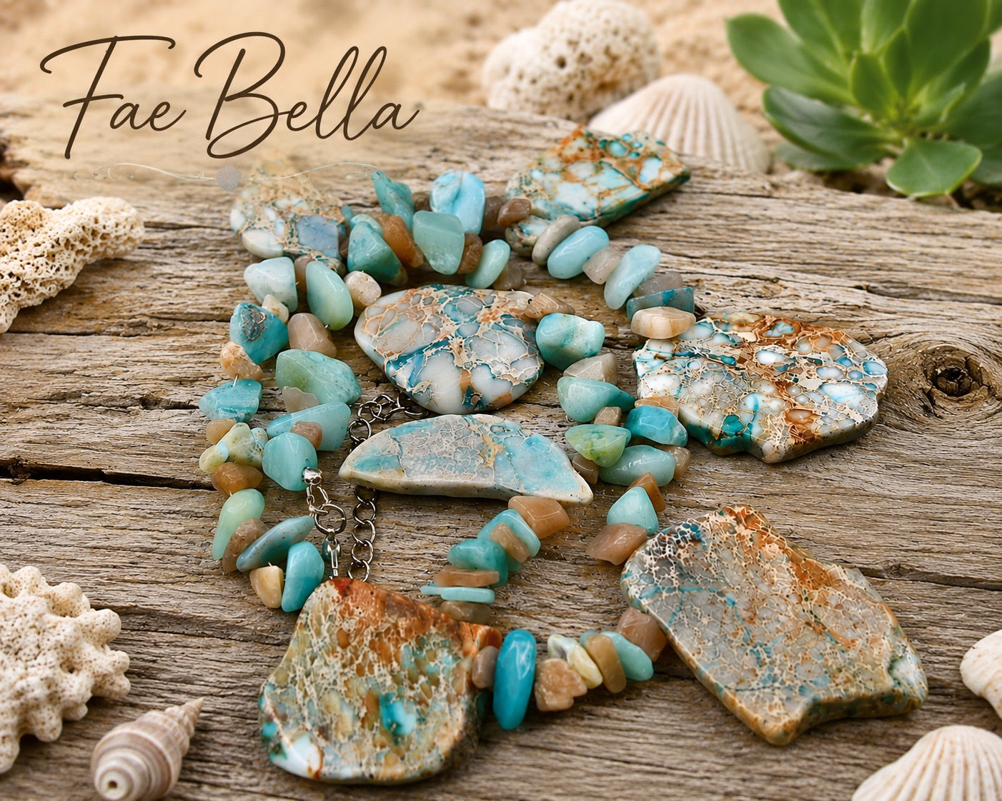 Beach inspired Necklace Fae Bella