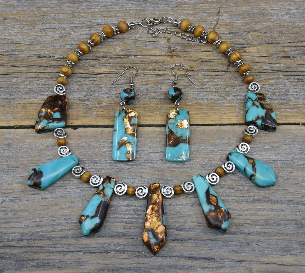 Thumbnail: Bronzite Statement Necklace.