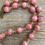 Thumbnail: Pink Marble and Crystal Bead Necklace .