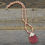 Thumbnail: Long Peach and Light Wood Pendant and Necklace.