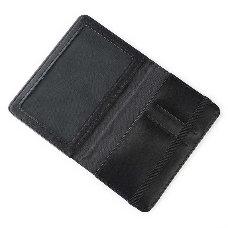 Portafoglio per passaporto in pelle nera | Disponibile! | Collin Rowe