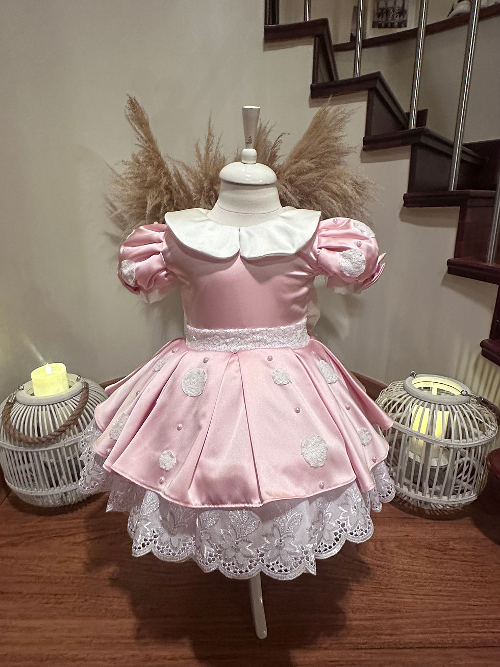 Thumbnail: Pink Sateen Minnie Mouse Dress