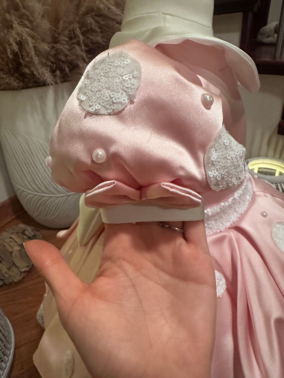 Thumbnail: Pink Sateen Minnie Mouse Dress