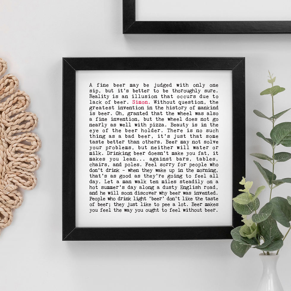 Thumbnail: Funny Beer Quotes Print for Craft Beer Lovers