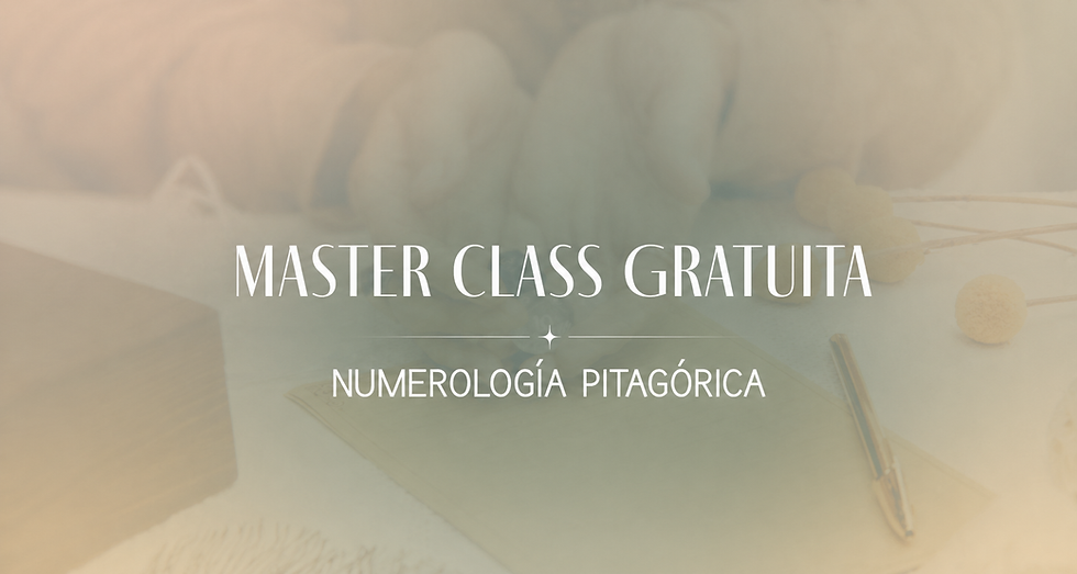 Master class de numerología