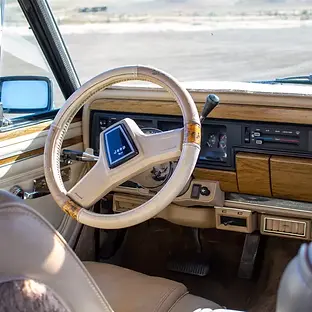 the interior of a jeep wagoneer