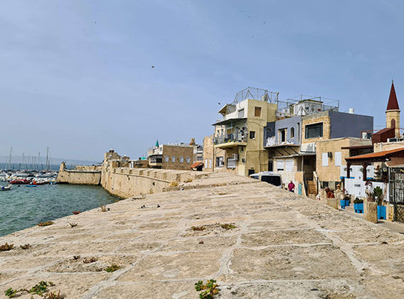 סיור מודרך על חומות עכו - נוף לנמל