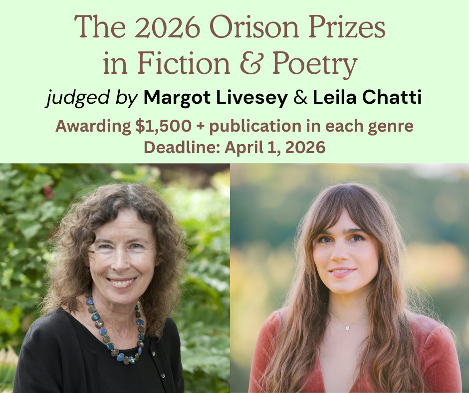 The 2026 Orison Prizes Are Open for Submissions!