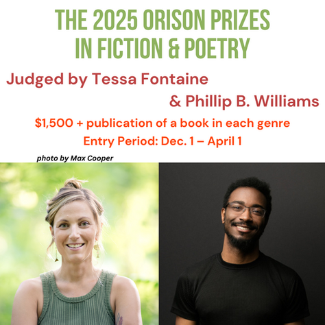 The 2025 Orison Prizes Are Open for Submissions!