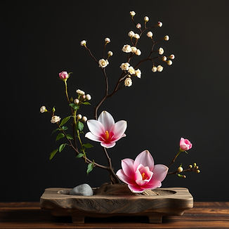 zen traditional japanese Ikebana flower and mindfullness impressions.jpg
