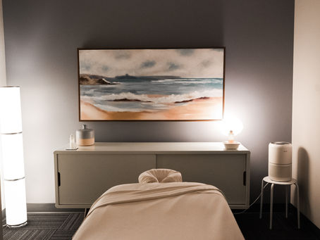 Massage treatment room