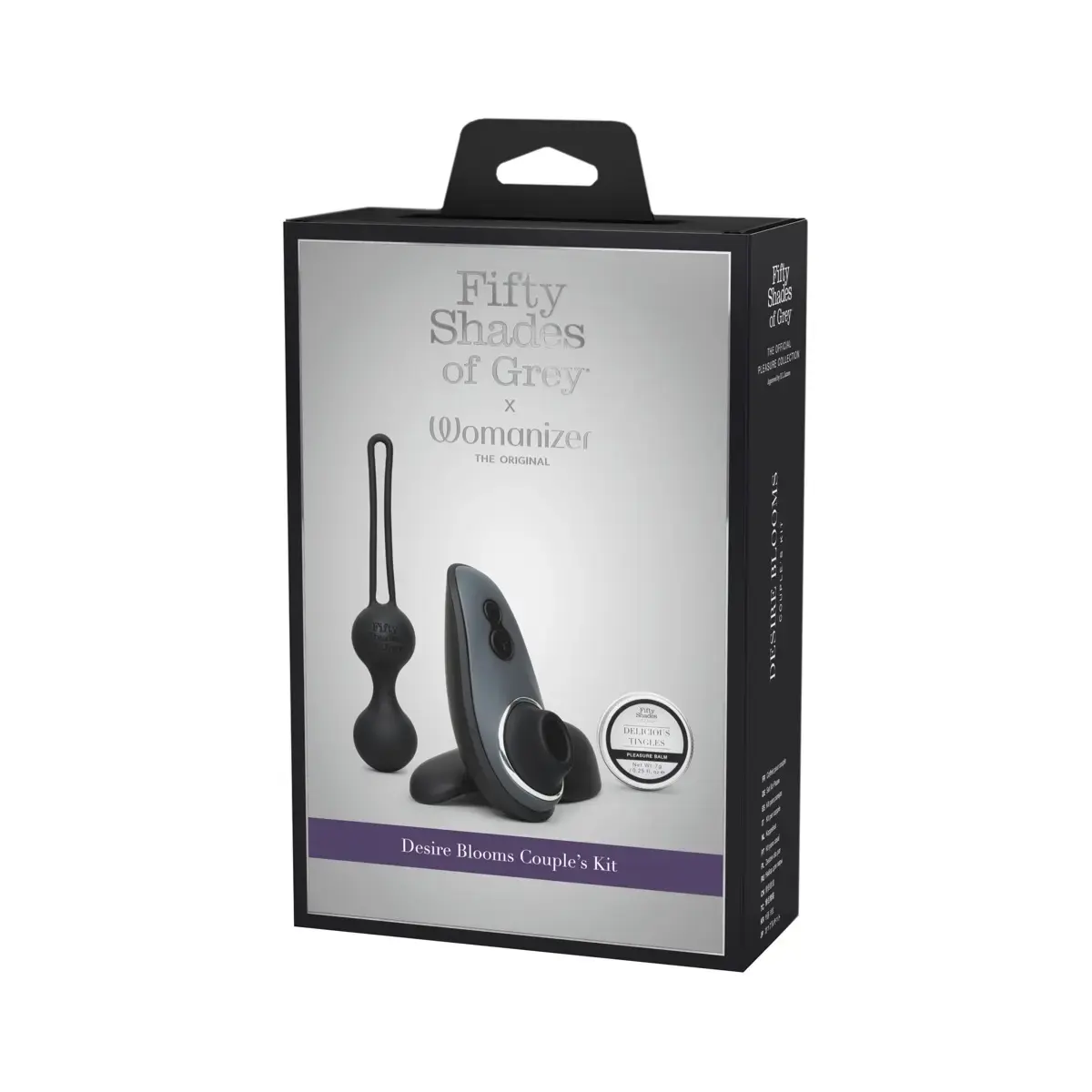 Schwarzes Kegel- und Kugelset in Verpackung