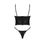Miniaturbild: Schwarzes Sasha 2er Set: BH und Tanga aus Stoffgeil