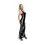 Miniaturbild: Schwarzes Gummi-Abendkleid, elegantes Design
