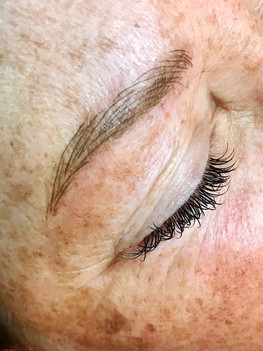 Microblading one year touch up