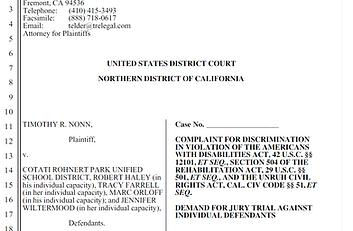 US District Court V. CRPUSD, Robert Haley