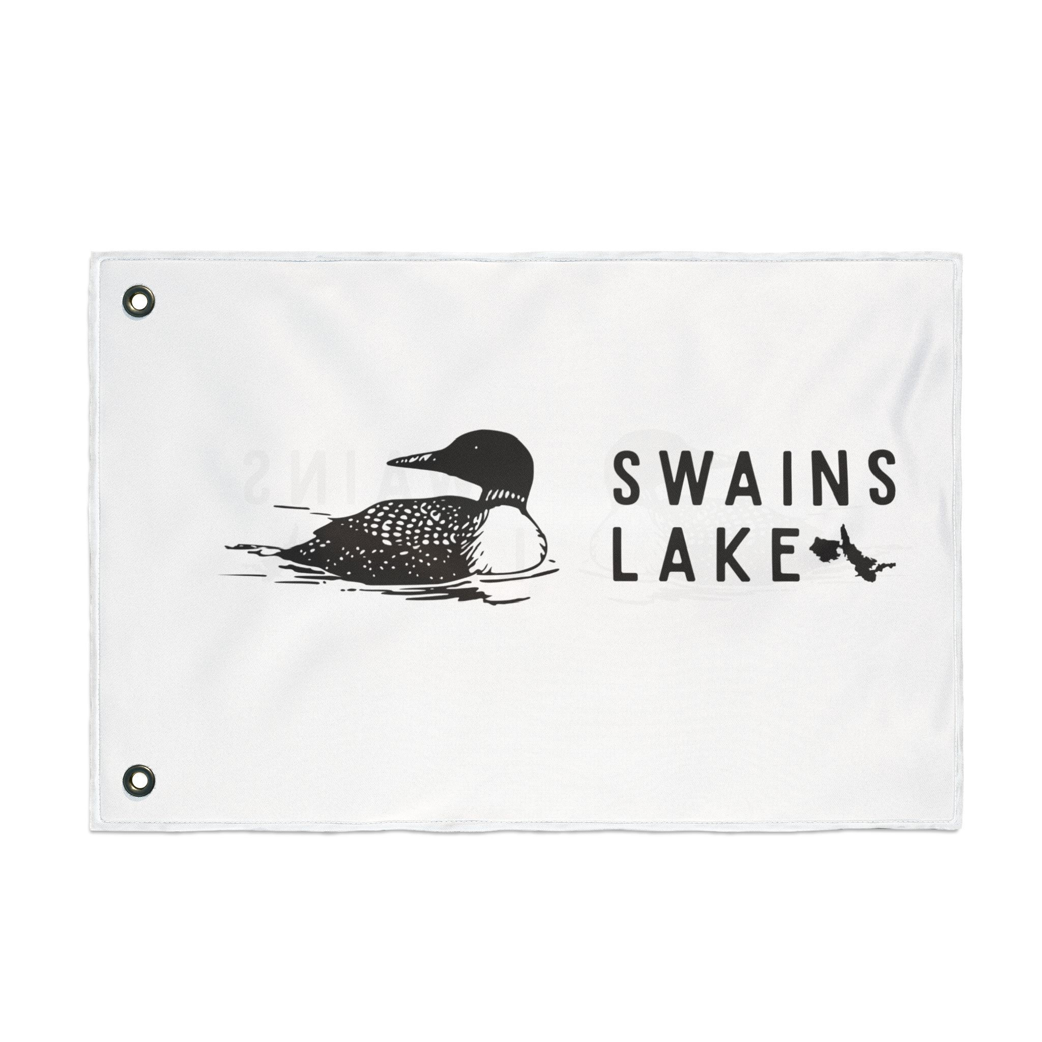 Swains Lake Loon Double-Sided Nautical Flag