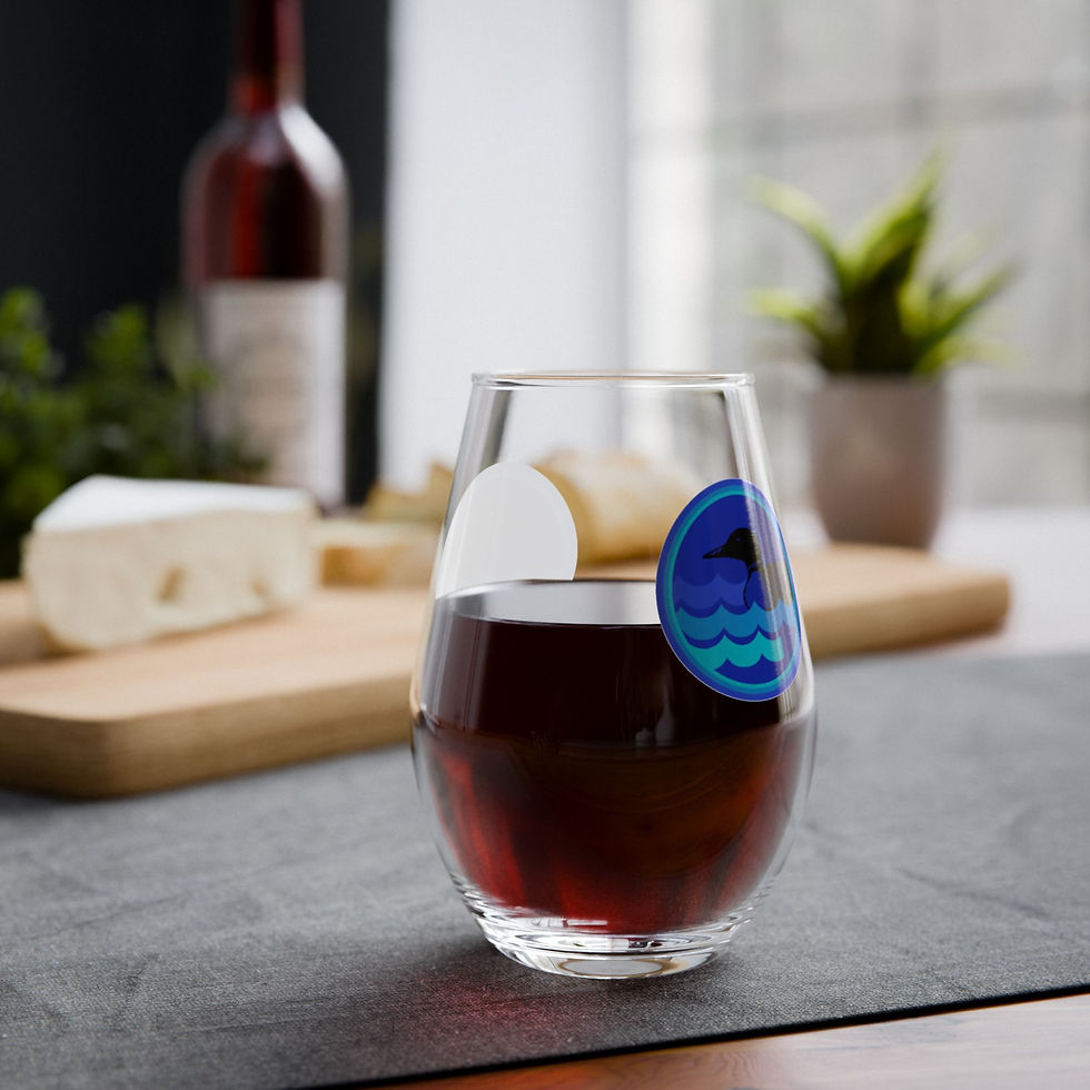 Thumbnail: Swains Lake Logo Stemless Glass 11.75 oz