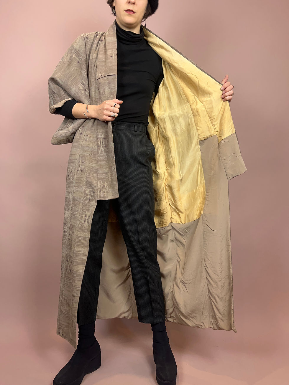 Miniaturbild: Kimono Japan Braun Lang Gr. Uni