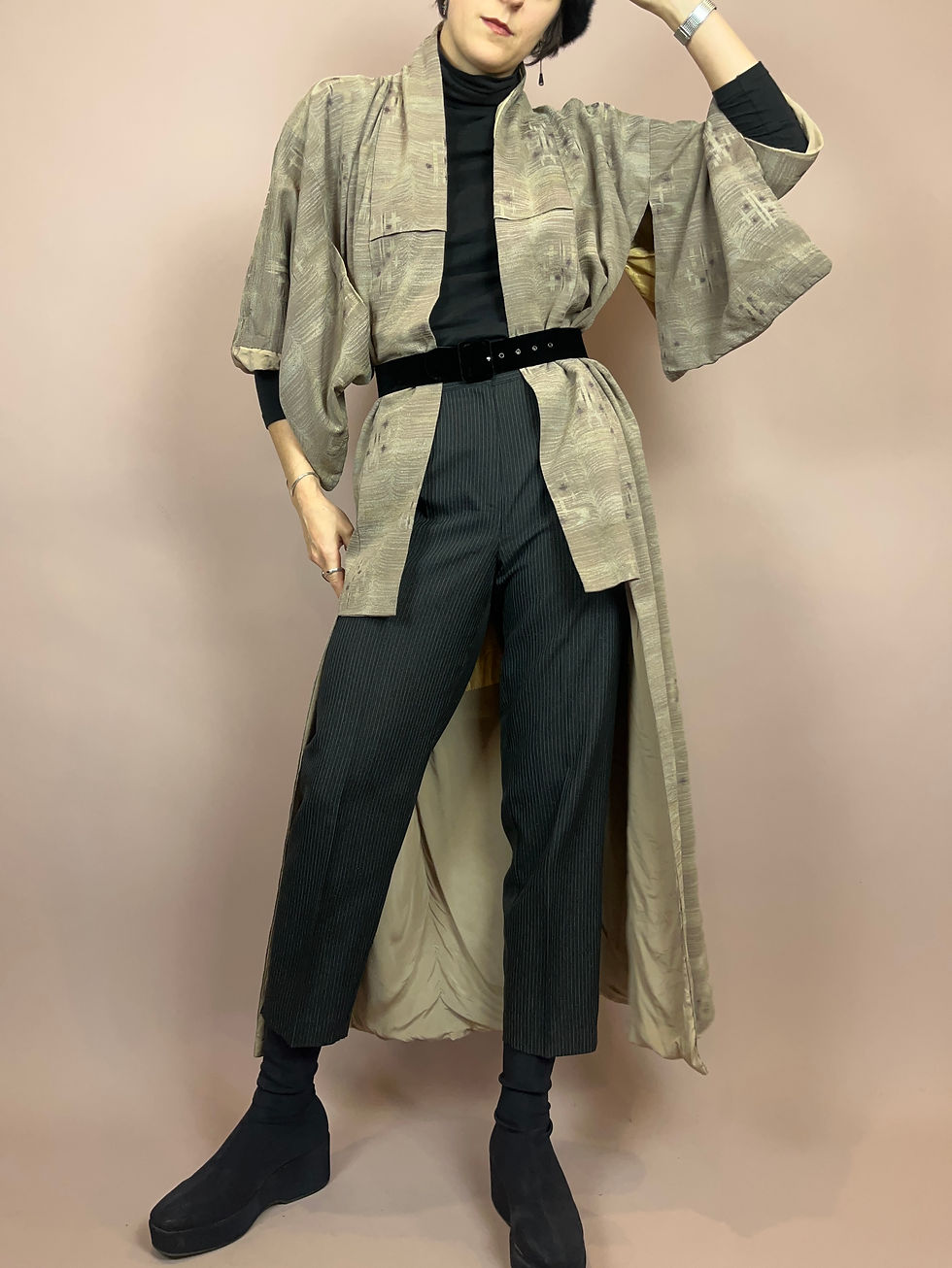 Miniaturbild: Kimono Japan Braun Lang Gr. Uni