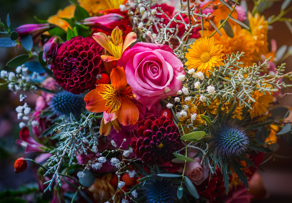 colourful floral bouquet