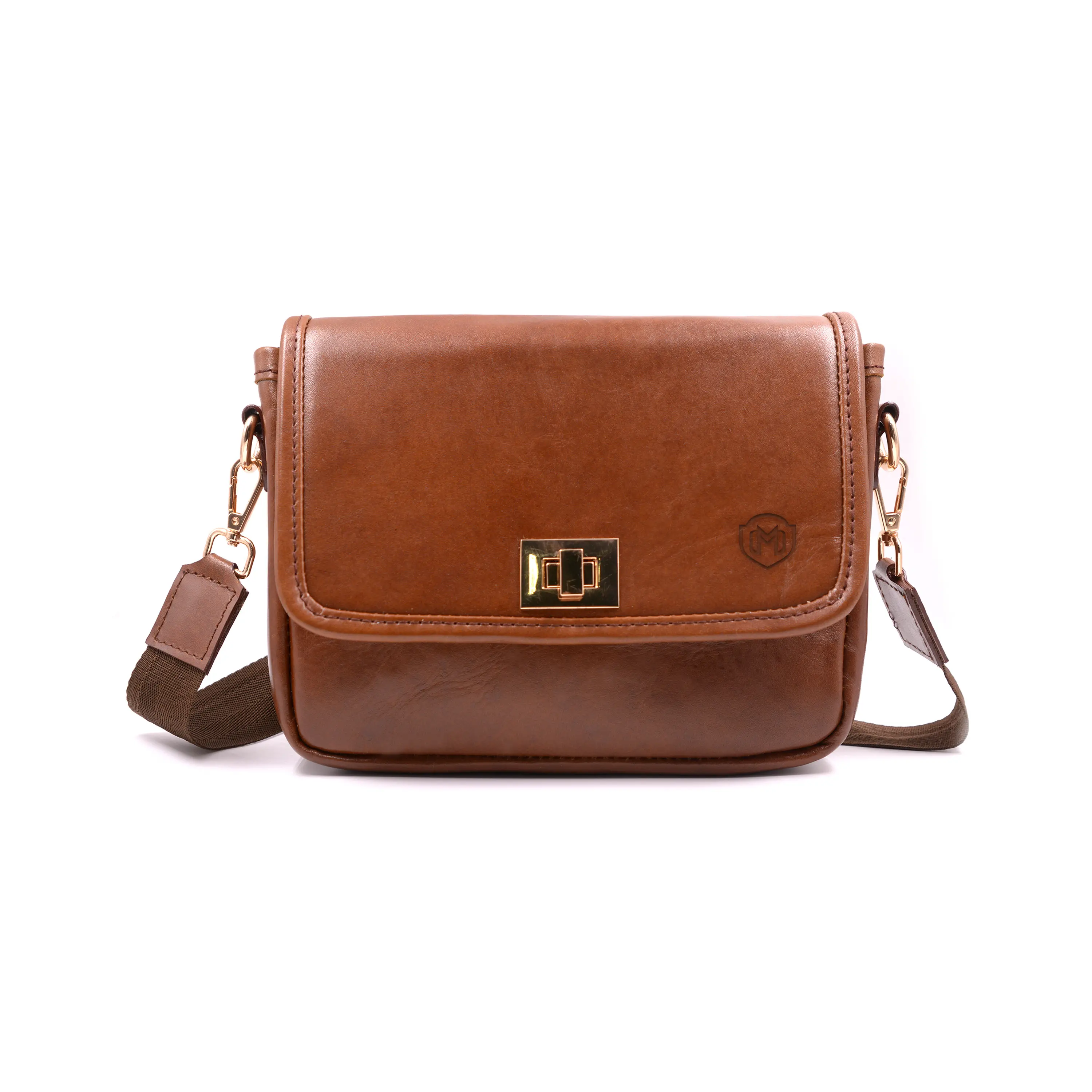 Bolsa Crossbody Donatella color Tabaco