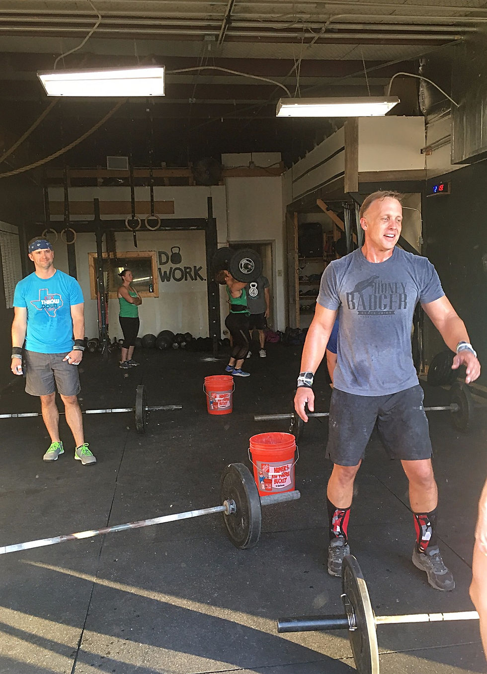 Travis and Chris excited to be finished!