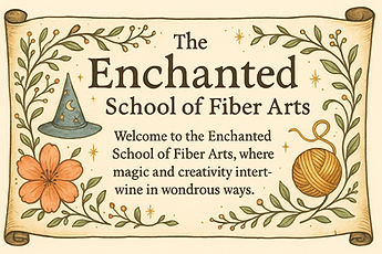 The Enchanted School of Fiber Arts welcomes students to a creative fiber arts journey.