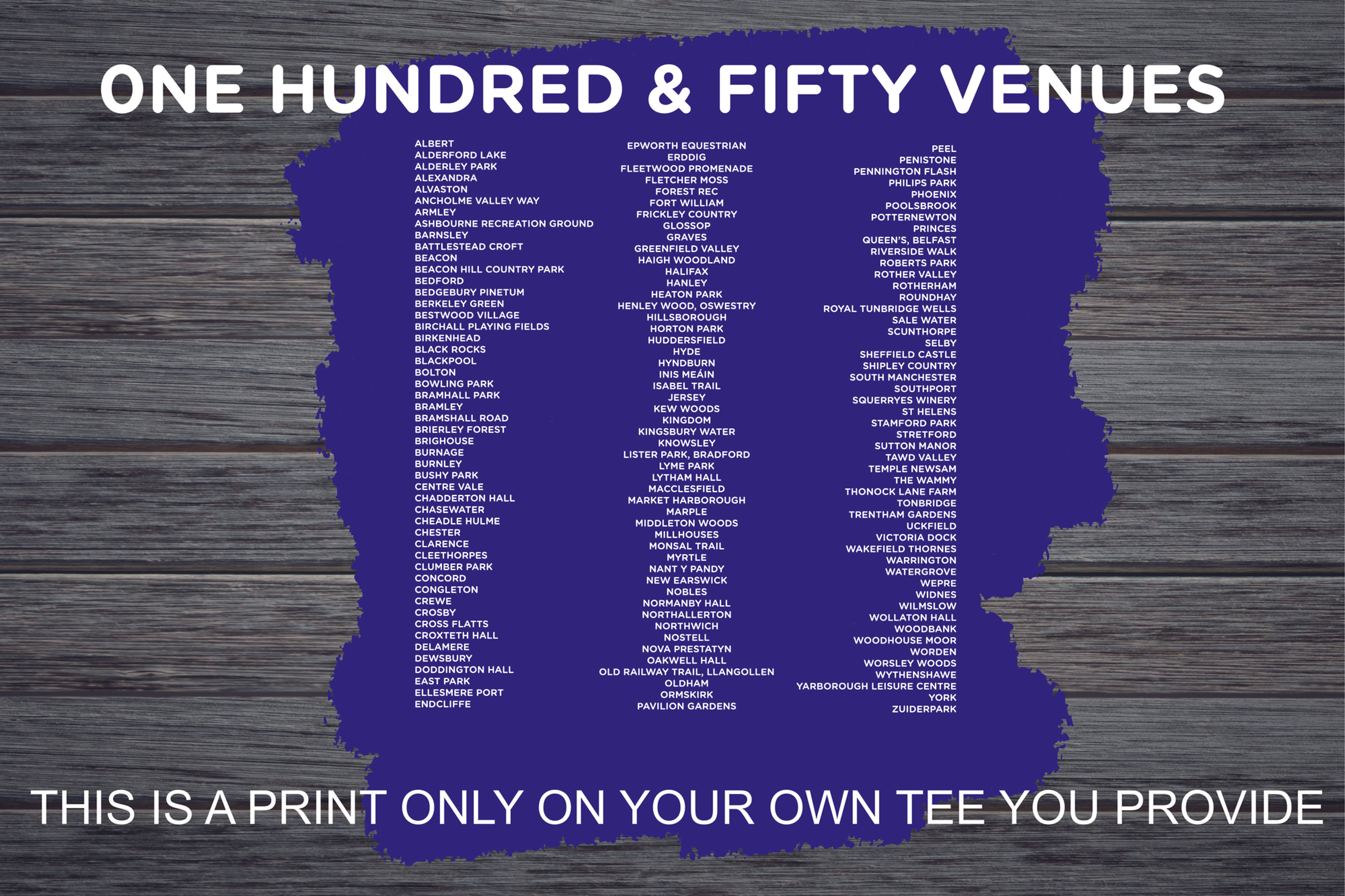 150 VENUES PRINT ONLY