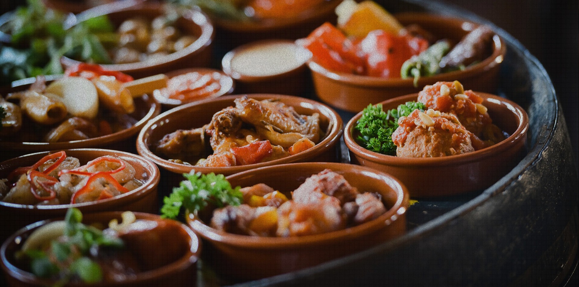 Arranged Food and Objects