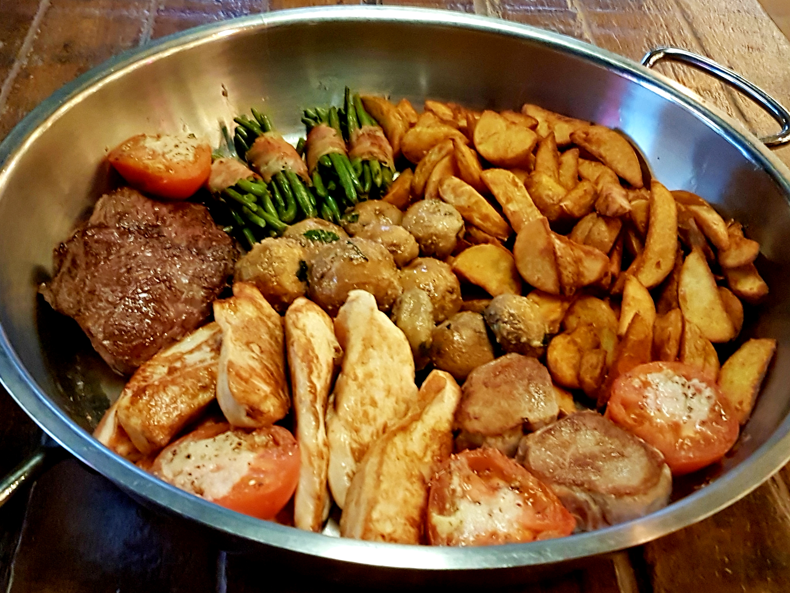 Arranged Food and Objects