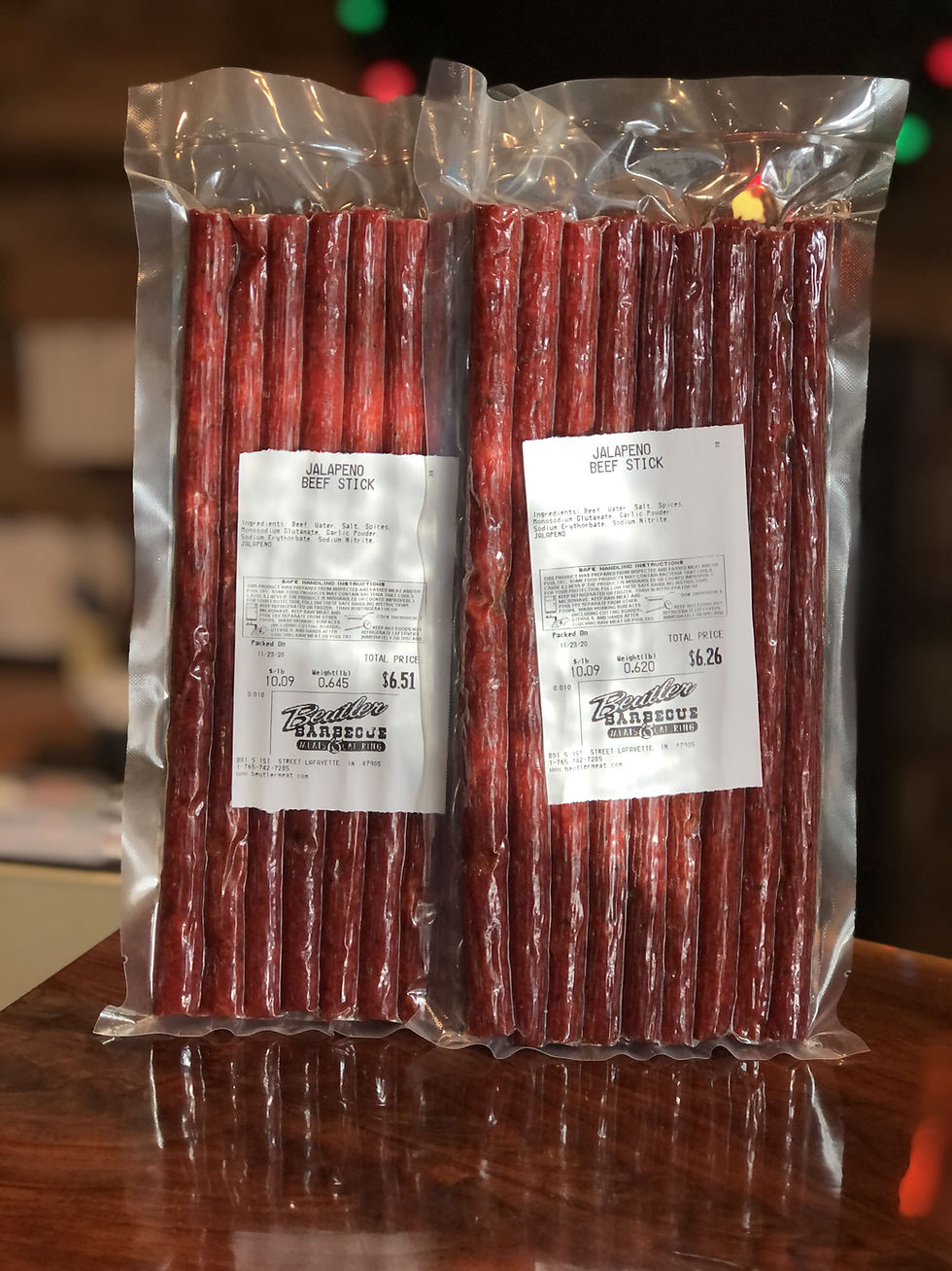 Beef Sticks Jalapeño Beutler Meats