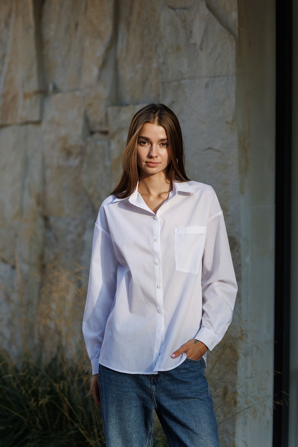 FOLD- оверсайз сорочка зі складкою на спині. Final Sale